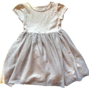 Wonder‎ Nation girl's sparkly gray short sleeve tutu skirt dress sz 3t